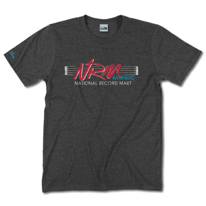 NRM Music National Record Mart T-Shirt Front Dark Gray