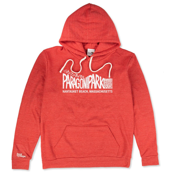 Paragon Park Massachusetts Hoodie Front Red