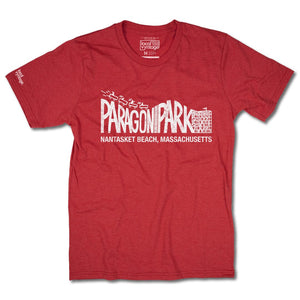 Paragon Park Nantasket Beach Boston Massachusetts T-Shirt Front Red