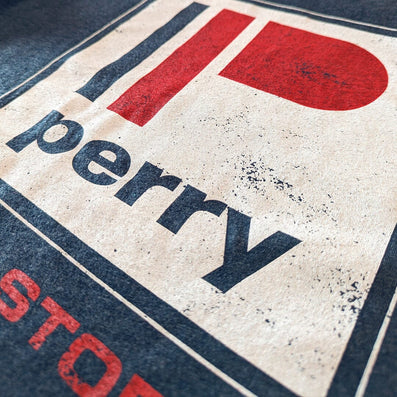 Perry Drug Stores T-Shirt Detail Right Dark Blue