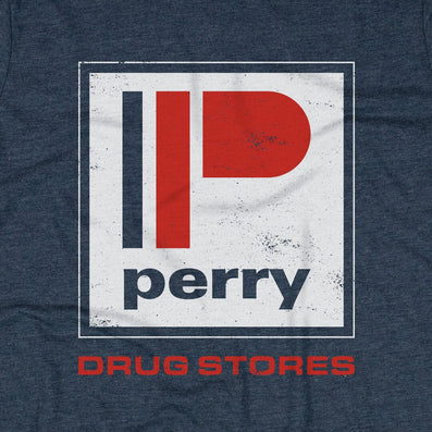 Perry Drug Stores T-Shirt Graphic Dark Blue