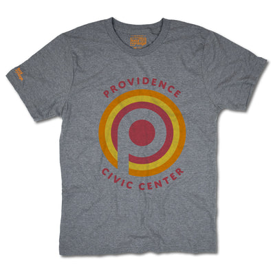 Providence Civic Center Rhode Island T-Shirt Front Gray