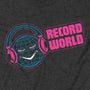 Record World T-Shirt Graphic Dark Gray
