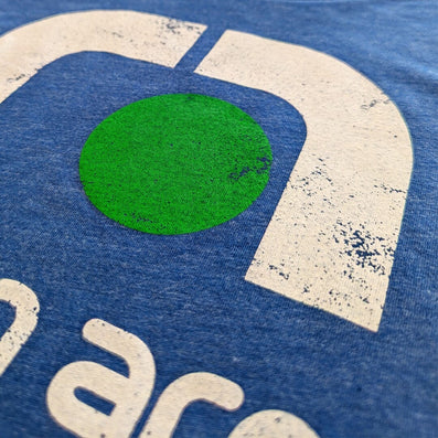 Reunion Arena Dallas Texas T-Shirt Detail Center Bright Blue