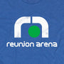 Reunion Arena Dallas Texas T-Shirt Graphic Bright Blue