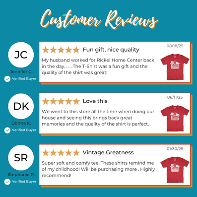 Rickel Home Centers T-Shirt Reviews Red