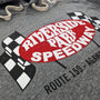 Riverside Speedway Agawam Massachusetts Hoodie Detail Left Gray