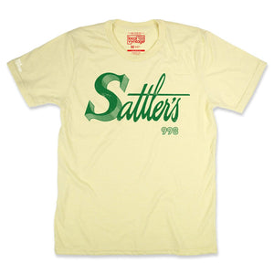 Sattler's Department Store Buffalo T-Shirt Front Faded Yellow
