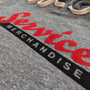 Service Merchandise Hoodie Detail Right Gray