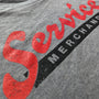 Service Merchandise T-Shirt Detail Left Gray