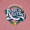 Shootin' The Hooch Ramblin' Raft Race Georgia T-Shirt Graphic Faded Red