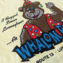 Simon Looneybear Whalom Park Lunenburg Massachusetts T-Shirt Detail Left Faded Yellow