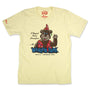 Simon Looneybear Whalom Park Lunenburg Massachusetts T-Shirt Front Faded Yellow