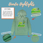 Ski Brodie Hoodie Highlights Faded Green