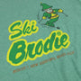 Ski Brodie New Ashford Massachusetts T-Shirt Detail Faded Green