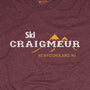 Ski Craigmeur Ski Area Newfoundland New Jersey T-Shirt Graphic Burgundy