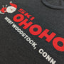 Ski Ohoho Ski Area West Woodstock Connecticut T-Shirt Detail Right Dark Gray