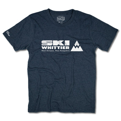 Ski Whittier Ski Area West Ossipee New Hampshire T-Shirt Front Dark Blue