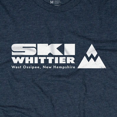 Ski Whittier Ski Area West Ossipee New Hampshire T-Shirt Graphic Dark Blue