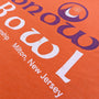 The Snow Bowl Ski Area Milton Jefferson Township New Jersey T-Shirt Detail Right Orange
