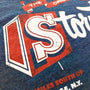 Storytown USA Lake George New York T-Shirt Detail Block Dark Blue