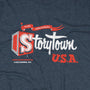 Storytown USA Lake George New York T-Shirt Graphic Dark Blue