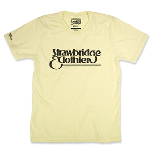Strawbridge & Clothier Department Store T-Shirt Front Faded Yellow
