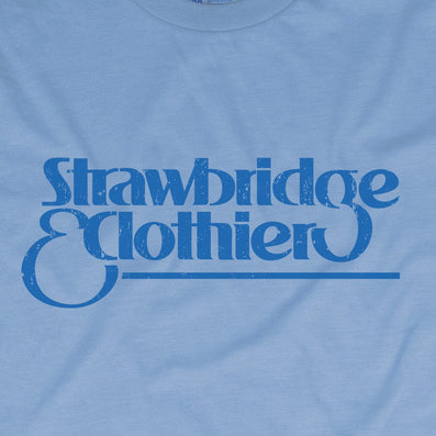 Strawbridge And Clothier Department Store T-Shirt Graphic Light Blue