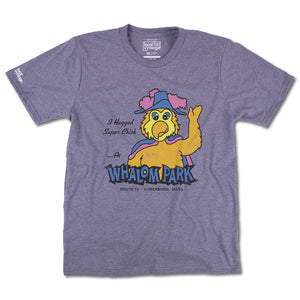 Super Chick Whalom Park Lunenburg Massachusetts T-Shirt Front Purple