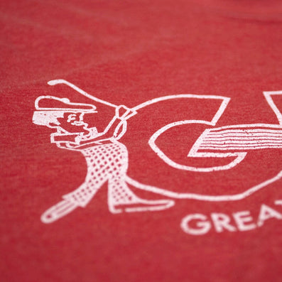 The GHO Greater Hartford Open T-Shirt Detail Red