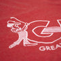 The GHO Greater Hartford Open T-Shirt Detail Red