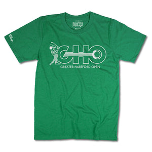 The GHO Greater Hartford Open T-Shirt Front Green