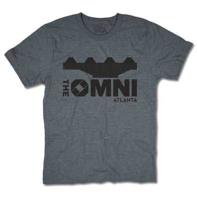 The Omni Arena Atlanta Georgia T-Shirt Front Gray