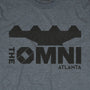 The Omni Arena Atlanta Georgia T-Shirt Graphic Gray