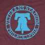 The Vet Stadium Philadelphia T-Shirt Graphic Burgundy