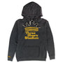 Three Rivers Stadium Pittsburgh Pennsylvania Hoodie Front Dark Gray