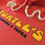 Turtle's Records And Tape Hoodie Detail Right Red