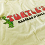 Turtle's Records & Tapes T-Shirt Detail Left Faded Yellow