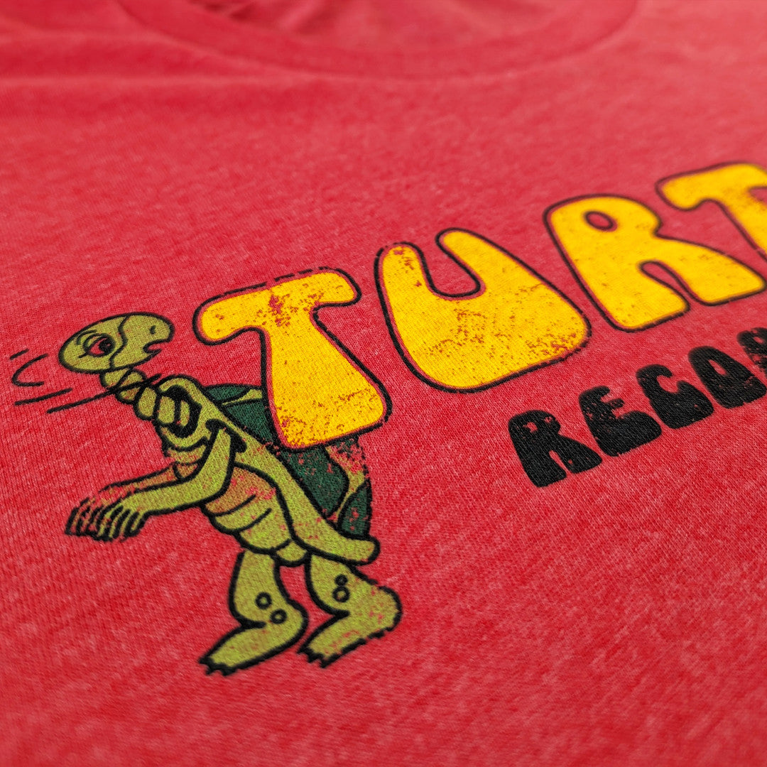 Turtle's Records & Tapes T-Shirt Detail Left Red