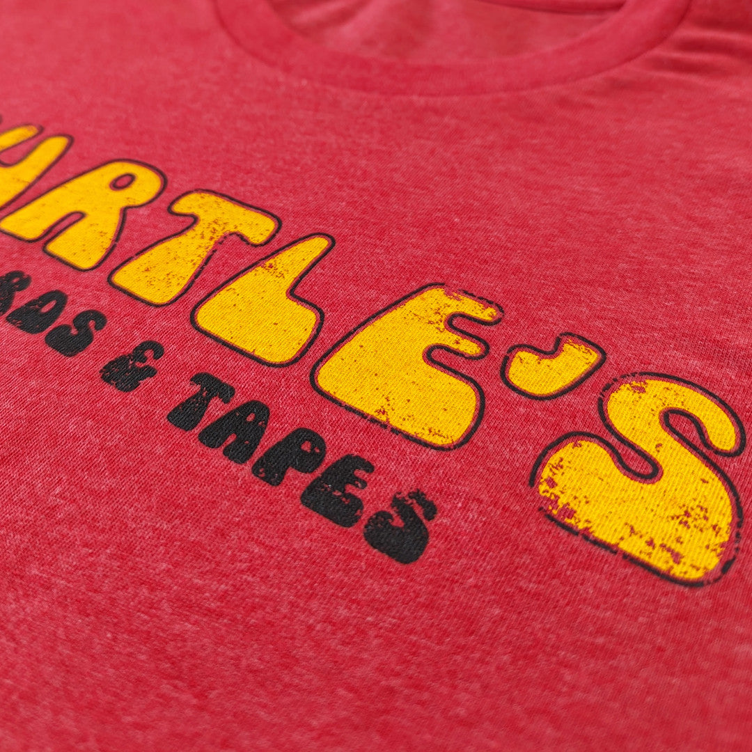 Turtle's Records & Tapes T-Shirt Detail Right Red