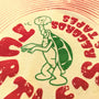 Turtle's Records And Tapes T-Shirt Detail Turtle Faded Yellow