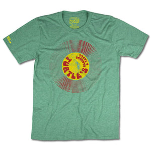 Turtle's Records And Tapes T-Shirt Front Faded Green