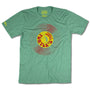 Turtle's Records And Tapes T-Shirt Front Faded Green