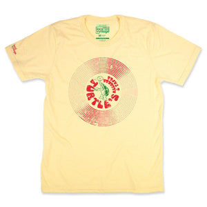 Turtle's Records And Tapes T-Shirt Front Faded Yellow