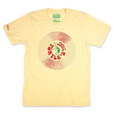 Turtle's Records And Tapes T-Shirt Front Faded Yellow