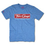 Two Guys Discount Department Store T-Shirt Front Royal Blue