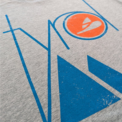 Tyrol Ski Area Jackson New Hampshire T-Shirt Detail Left Light Gray