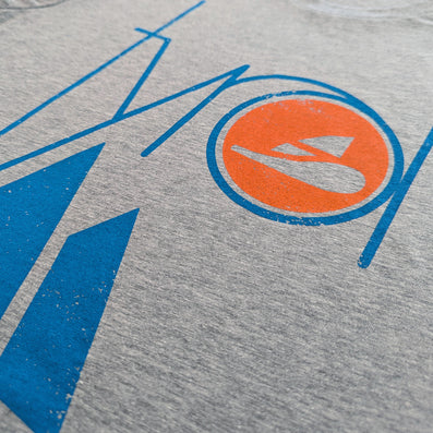 Tyrol Ski Area Jackson New Hampshire T-Shirt Detail Right Light Gray