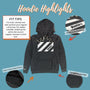 Venture Discount Department Store Hoodie Highlights Dark Gray