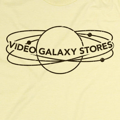 Video Galaxy Connecticut T-Shirt Graphic Faded Yellow